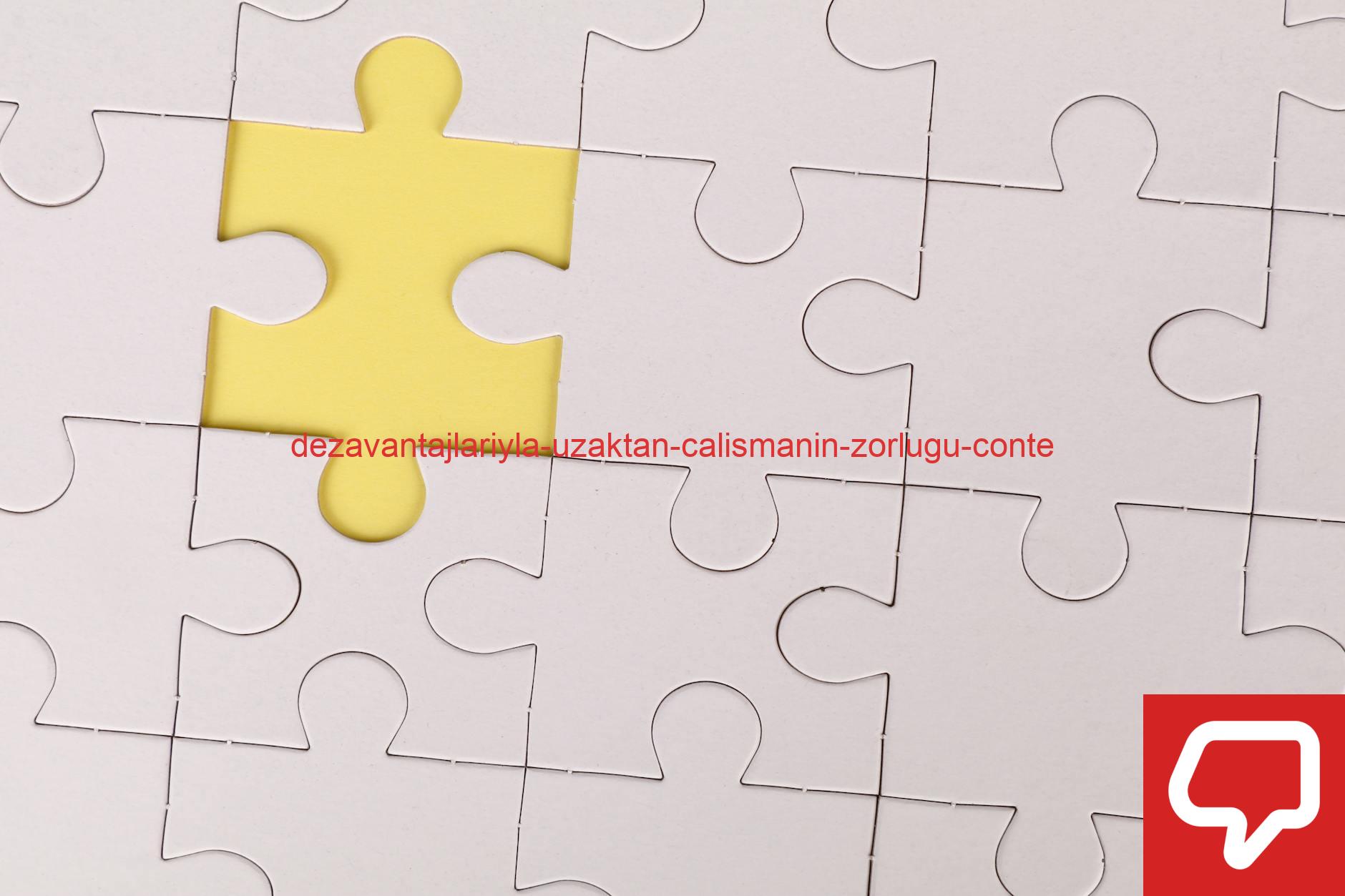 Close-up of a white jigsaw puzzle with a single yellow piece missing, symbolizing incompleteness.