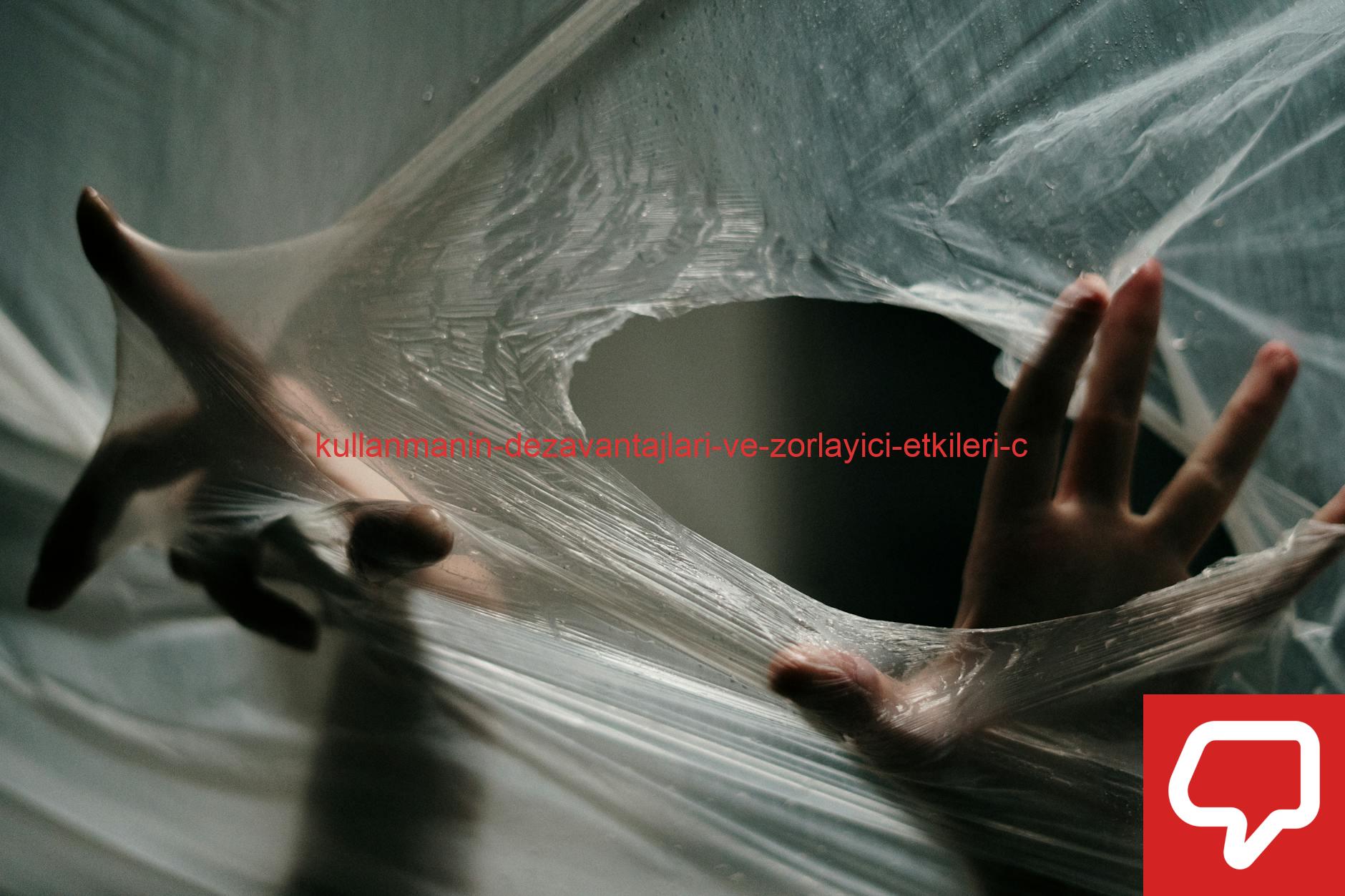 Hands emerging through a plastic sheet, symbolizing liberation and escape.