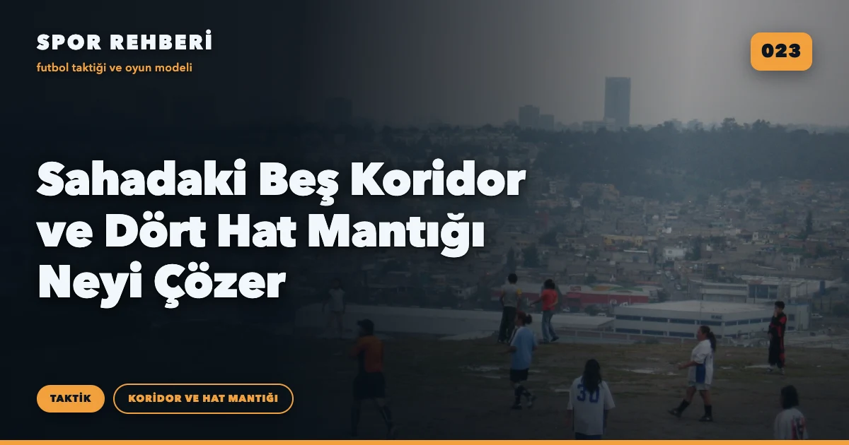 Sahadaki Beş Koridor ve Dört Hat Mantığı Neyi Çözer